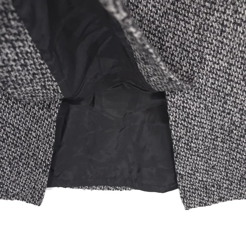 LAFAYETTE 148 New York Skirt Tweed Virgin Wool Cashmere Camel Hair Black White‎